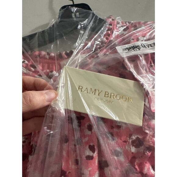 ramy brook printed penelope dress Pink Size Small New - Picture 5 of 7